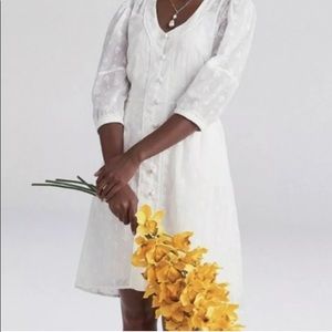 CAbi White eyelet Midsummer dress